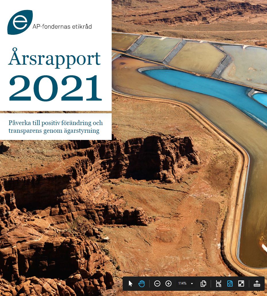 Cover to Annual report 2021